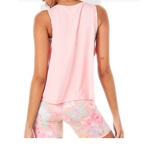 Camiseta sin mangas deportiva informal de talla grande para mujer, diseño de logotipo personalizado, patrón sólido transpirable, camiseta de verano, estilo Club, estampado al por mayor - Product Image 5