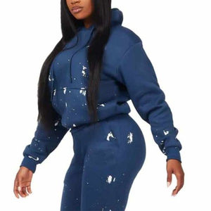 Survêtement à capuche imprimé pour femme, durable, élégant, écologique, personnalisé, antibactérien, protection UV, polaire, tendance - Product Image 1