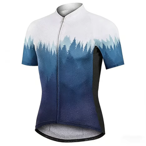 Maillot de cyclisme haute performance à logo personnalisé, impression par sublimation, évacuation de l'humidité, séchage rapide, pour cyclistes professionnels, événements de cyclisme sur route - Product Image 1