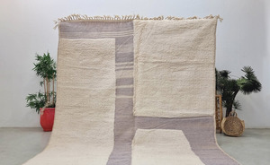 Noué à la main 100% laine Style moderne marocain berbère Kilim Design tapis et ensembles tuftés pour la décoration intérieure - Product Image 6