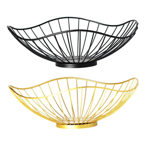 Black Metal <b>Wire</b> <b>Storage</b> <b>Baskets</b> Copper Handles Modern Multi-Purpose Home Kitchen Organization Bins Eco-Friendly Handmade Iron - Product Image 2