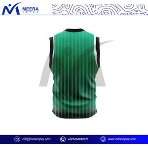 Camiseta de Baloncesto para Hombre con Diseño Sublimado 2025, Personalizable, Transpirable, Color Verde Sólido, Cuello en V, Antibacteriana, de Secado Rápido - Product Image 3