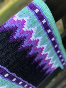 Western Show Horse Saddle Blanket Diseño de Nueva Zelanda Manta de sillín de lana hecha a mano Top Wool Saddle Pad Size - Product Image 4