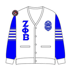 Zeta phi Beta เสื้อคาร์ดิแกนปักลายสำหรับผู้หญิงเสื้อสเวตเตอร์ถักสไตล์ตามสั่ง - Product Image 6
