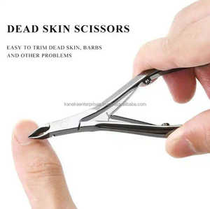 Hoja de acero inoxidable curvada duradera, pinzas profesionales para cutículas de uñas, punta afilada, cortadora de piel muerta, recortadora, dedo de manicura - Product Image 4