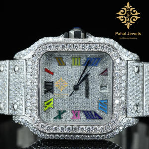นาฬิกาแบรนด์หรูชั้นนำปี 2024 รุ่นธุรกิจ ดีไซน์สั่งทำพิเศษ ประดับเพชรโมอิสซาไนต์เต็มเรือน สไตล์ฮิปฮอป ทันสมัย ระบบอัตโนมัติ กระจกแซฟไฟร์ ขนาด 41 มม. เครื่องกลไก - Product Image 4