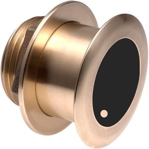 Transductor de haz amplio de bronce para montaje a través del casco Garmin para profundidad y temperatura - Product Image 1