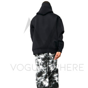 Oem Sweat à capuche en polaire épais et surdimensionné personnalisé Streetwear Mode décontractée Manteau grande taille pour hommes Pull ample uni à capuche - Product Image 6