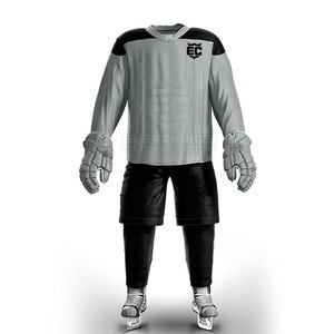 Conjuntos de hockey sobre hielo transpirables de secado rápido unisex personalizados al por mayor, uniforme de ropa de hockey sobre hielo unisex a la venta - Product Image 1