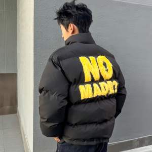 Chaquetas acolchadas de invierno para hombre del fabricante Diseño de espuma de nailon reversible con cuello levantado Estilo de cadera Colocación del logotipo frontal - Product Image 5