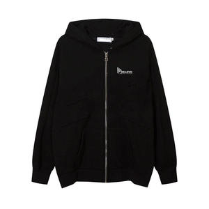 Sweat à capuche surdimensionné élégant pour homme, 100% coton molletonné, décontracté, sweat à capuche personnalisé pour homme, lavage à l'acide, avec service OEM - Product Image 3