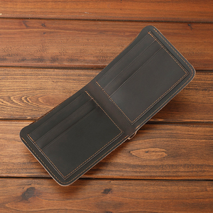 กระเป๋าสตางค์หนังแท้สำหรับผู้ชาย รุ่นพรีเมียม สไตล์วินเทจ ใหม่ ความจุเยอะ ฟังก์ชั่นหลากหลาย แบบสั้น - Product Image 3