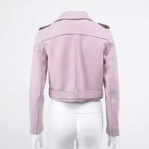 Moda Popular otoño abrigos Pu chaquetas de cuero mujeres chaquetas de cuero para damas nuevos últimos diseños personalizados chaqueta de cuero de las mujeres - Product Image 3