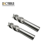 Fraiseuses carrées OEM haute performance pour le travail des métaux et l'usinage industriel, en acier rapide, 2/3/4 dents, revêtement TiAIN/AlCrN