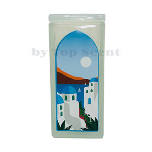 Vela Artística de Santorini, Grecia, Decoración para el Hogar Hecha de Cera de Parafina - Product Image 1