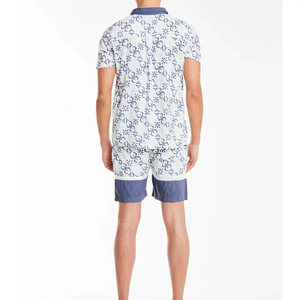 Ensemble de vêtements de plage à motifs pour hommes, chemise de plage à col cubain et short, vacances d'été, style ethnique, respirant, ensembles jumeaux pour hommes - Product Image 3