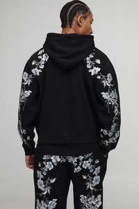 Cotton Polyester Top Quality Custom Full <b>Zip</b> <b>up</b> Puff Print <b>Hoodie</b> Oversized Cotton <b>Black</b> <b>Men</b> Hoodies For Sale With Low Price - Product Image 6