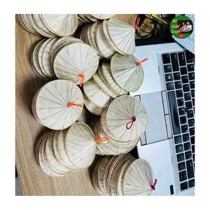 Chapeau conique en feuille de bambou, mini chapeau conique vietnamien Non La pour la décoration artisanale, souvenir de haute qualité - Product Image 1