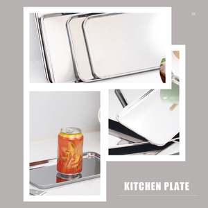 Bandeja de Servir de Metal Hecha a Mano, Ecológica, de Grado Comercial, con Acabado Pulido, de Larga Duración, Apta para Lavavajillas y Microondas, Más Vendida - Product Image 2