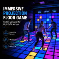Sistema de Juego Interactivo con Piso LED Game Grid para Centros de Entretenimiento Arcade FEC