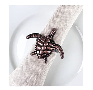 Rond de serviette en cuivre cadeau de qualité supérieure pour les fêtes porte-anneau de serviette meilleure vente design supérieur fabrication indienne - Product Image 6