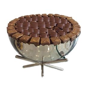 Tazón Redondo de Metal Ecológico y Duradero de Estilo Moderno para Servir Dulces de Chocolate, Ideal para Fiestas y Bodas - Product Image 3