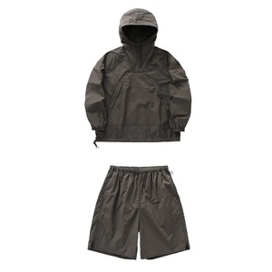 Conjunto Corto Ligero Impermeable de Secado Rápido con Chaqueta con Capucha y Cremallera, Cortavientos Unisex, Pantalones Cortos Deportivos para Correr y Hacer Ejercicio - Product Image 5