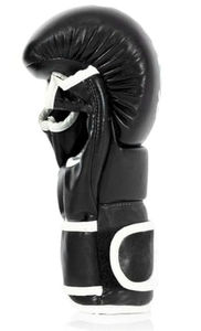 Gants de boxe en cuir uni 10oz 12oz 14oz 16oz pour hommes professionnels pour l'entraînement de MMA et Kick Boxing - Product Image 2