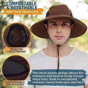 Iking-Sombrero de Pesca para el sol, gorra de pescador con sombreado para el sol, de verano - Product Image 4
