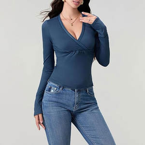 High Street Style Regular Sleeve Style Mujeres Camisetas de manga larga/Precio más bajo Mujeres Camisetas de manga larga - Product Image 5