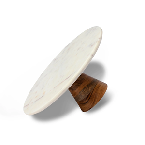 Soporte de madera y mármol para pastel, plato de servicio para pastel con soporte de Cocina Para Boda en casa, precio barato - Product Image 1