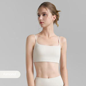 Soutien-gorge de sport personnalisable à dos croisé et à col halter pour femmes, soutien-gorge de fitness grande taille avec design respirant et sans couture - Product Image 5