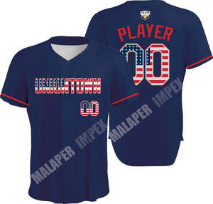 Conjuntos de uniformes de béisbol y softbol personalizados, camisetas y pantalones a rayas con estampado de logotipos bordados - Product Image 5