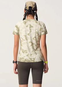 Camiseta de Lana Merino Tie Dye para Mujer, Ligera, Personalizable, con Tinte Degradado - Product Image 4