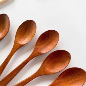 Cuillère en bois, ustensiles de cuisine naturels, ustensiles de cuisine en bois de haute qualité, ustensiles de cuisine naturels, ustensiles de cuisine en bois de haute qualité - Product Image 1