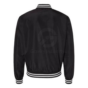 Veste bomber d'hiver pour homme de haute qualité, best-seller, avec col montant, logo sur le devant, design personnalisé, écologique, respirante, vente en gros - Product Image 2