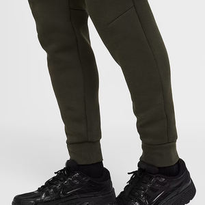 กางเกงจ็อกเกอร์ผ้าฟลีซเทคสำหรับผู้ชายและผู้หญิง ผลิตจากผ้าแคนวาสคอตตอน 100% คุณภาพสูง สีทูโทน สวมใส่สบายทุกวัน - Product Image 3