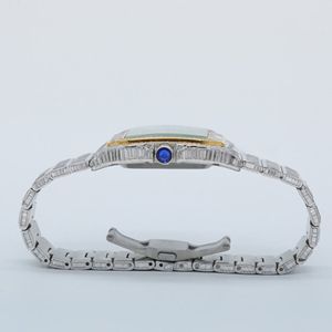 Nueva llegada Premium Big Face Full Custom Luxury Two Tone Band Hip Hop Diamond Vvs Moissanite Reloj automático mecánico para hombres - Product Image 4