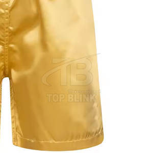 Shorts de boxe faits à la main prêts à combattre qualité d'exportation shorts de boxe personnalisés taille élastique shorts de boxe - Product Image 4