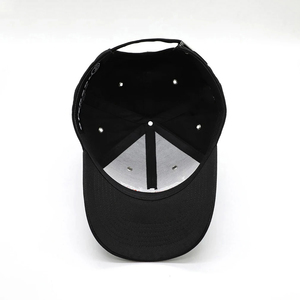 Gorra de Béisbol de Alta Calidad de 6 Paneles para Hombre, Personalizable, Deportiva, con Cierre a Presión, Negra, con Impresión Personalizada - Product Image 5