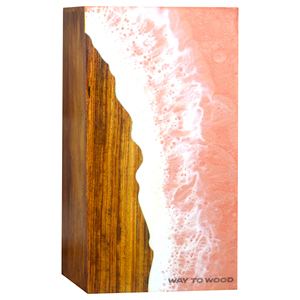 Urnes artisanales de qualité supérieure avec urne en bois incrustée de résine océanique pour cendres humaines-Urnes de crémation pour enterrement ou affichage à la maison- - Product Image 2