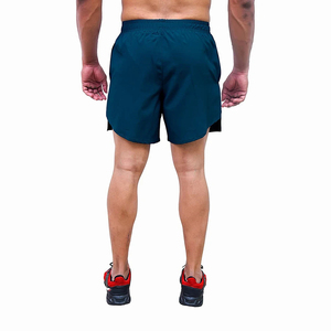 Pantalones cortos de malla para caballeros recién llegados de buena calidad en color azul, pantalones cortos de calle lisos para adultos al por mayor con servicio OEM - Product Image 2