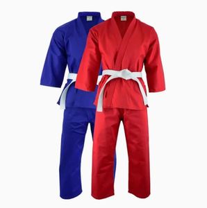 Tenues de karaté pour hommes en polyester/coton respirant pour un entraînement sérieux, permettant des mouvements fluides, une circulation d'air et une pratique assurée. - Product Image 3