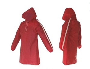 Imperméable léger réutilisable coupe-vent respirant pour filles pour le camping - Rouge - Product Image 2