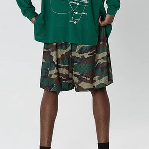 2025 Pantalones cortos de malla de diseñador al por mayor Streetwear White String Men Custom Sublimation Pantalones cortos de malla de alta calidad OEM ODM - Product Image 3