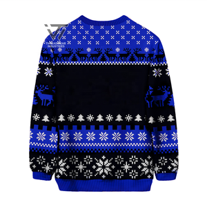 Custom Wholesale Zeta Phi Beta Sorority Acrylic Knitted Ugly <b>Christmas</b> Cardigan <b>Sweater</b> Greek Paraphernalia - Product Image 2