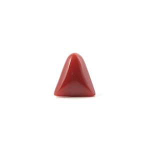 NOVAMART Fine High Quality 5.1 Carat Red Coral Loose Gemstone Synthetic White 8 mm Height <b>Polished</b> Stone for <b>Cars</b> Wholesale Expo - Product Image 1