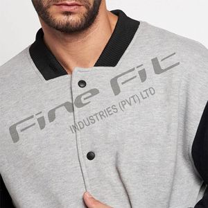 Blouson aviateur léger Varsity pour hommes Vêtements d'extérieur de haute qualité avec col montant Logo avant Matériau intérieur souple Fabriqué au Pakistan - Product Image 6