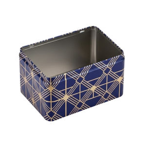 Recyclable Rectangular Matte Tinplate <b>Cookie</b> Tin <b>Box</b> Customizable Food Packaging - Product Image 4