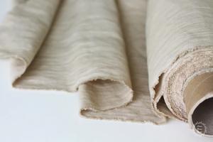 Tela de lino beige 100% cortina suave Natural 110 "ropa ancha textil para el hogar tela de lino europeo, Lino suavizado lavado - Product Image 2